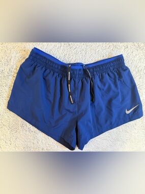 Nike Navy/Blue Women's Dri-FIT Athletic Shorts